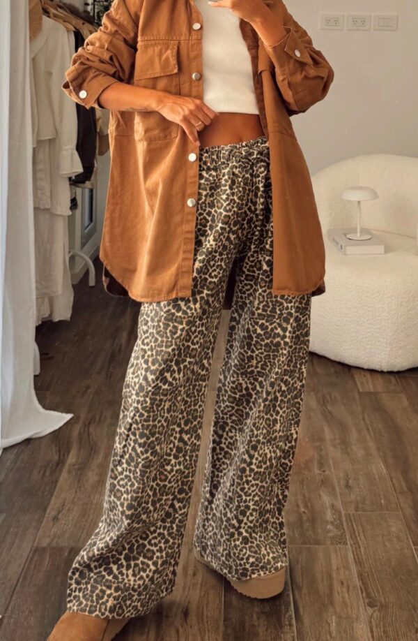 Palazzo Over Animal Print