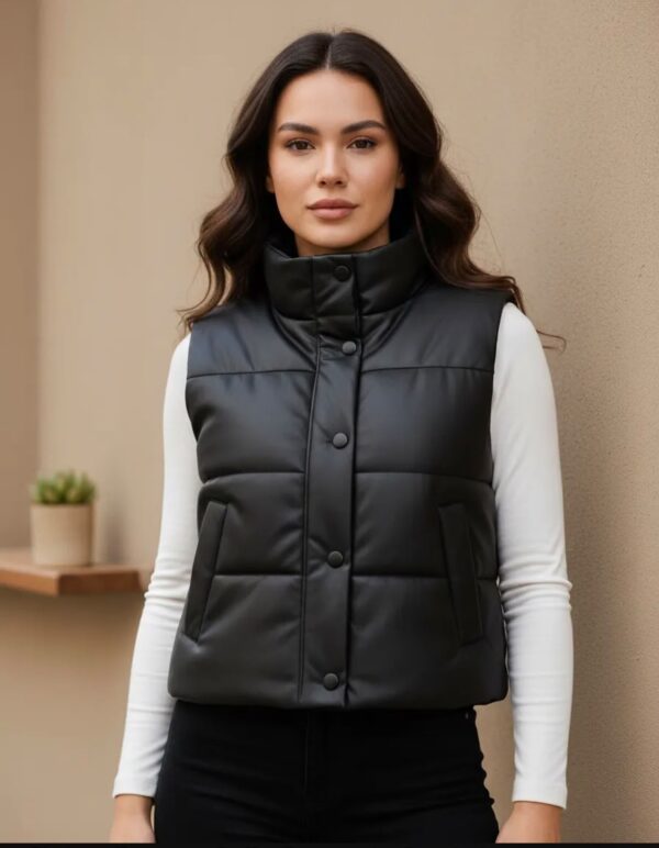 chaleco puffer NEGRO